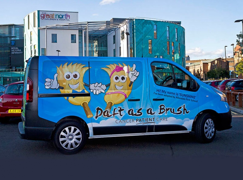 Daft as a Brush Cancer Patient Care provides a free transport service to and from the Freeman/RVI Hospitals for outpatients undergoing chemotherapy and/or radiotherapy treatment.